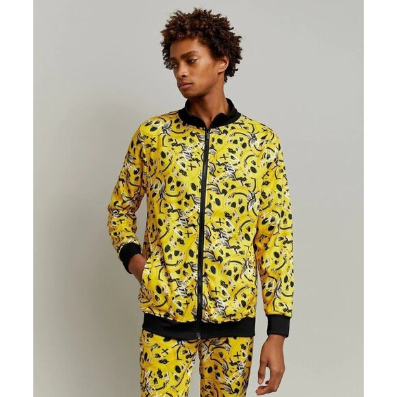 Reason Skelly Smile Allover Print Tracksuit Set Hoodie & Pants Mens X-Large - Picture 6 of 11